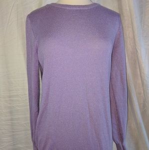 Lavender purple crew neck sweater.